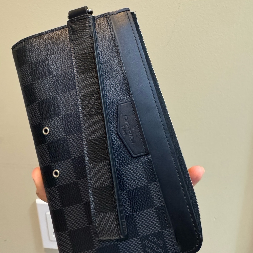 Louis Vuitton Black Leather Wallet